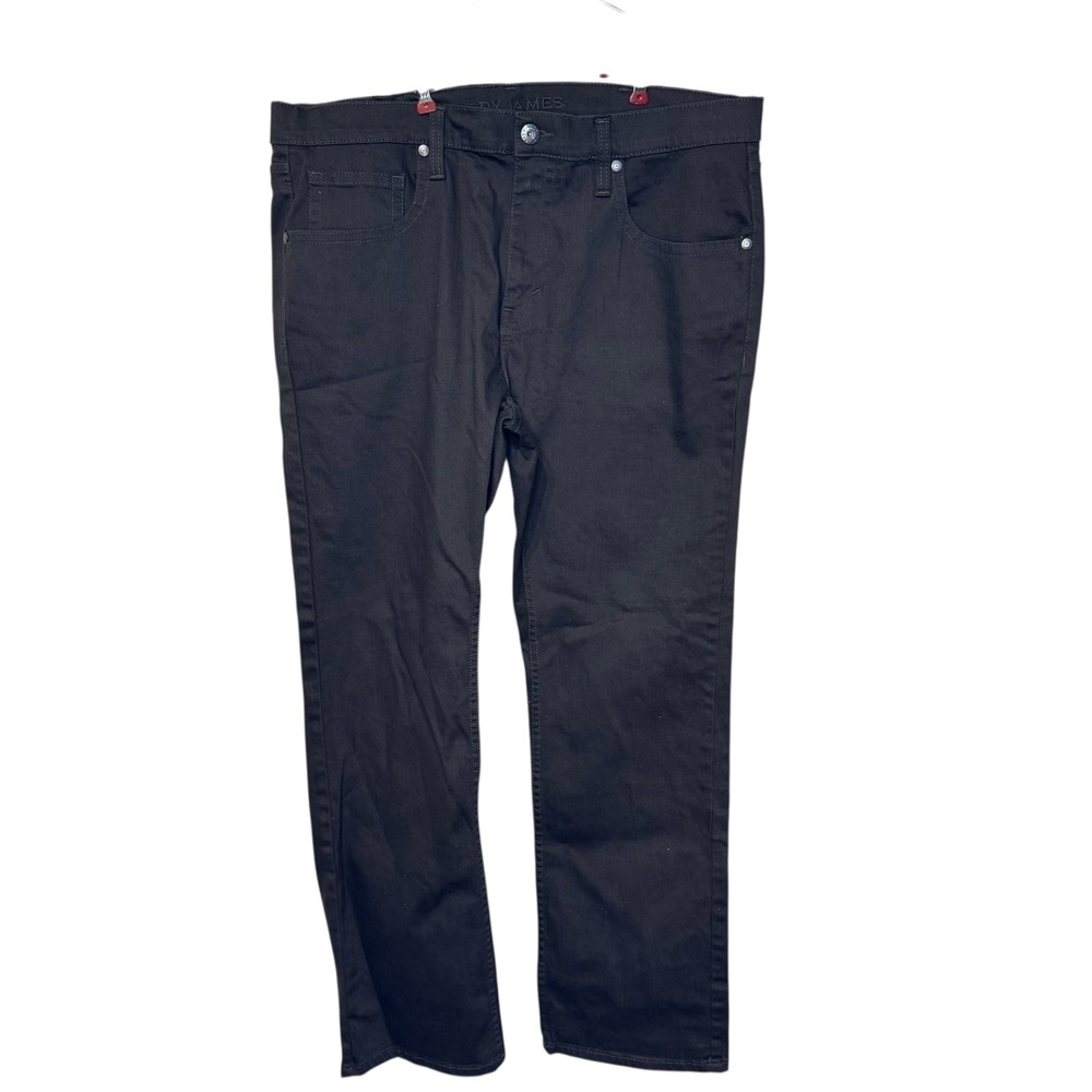 Cody James Men's Jeans Straight Leg Regular Fit Denim High-Rise Gray 40Wx32L